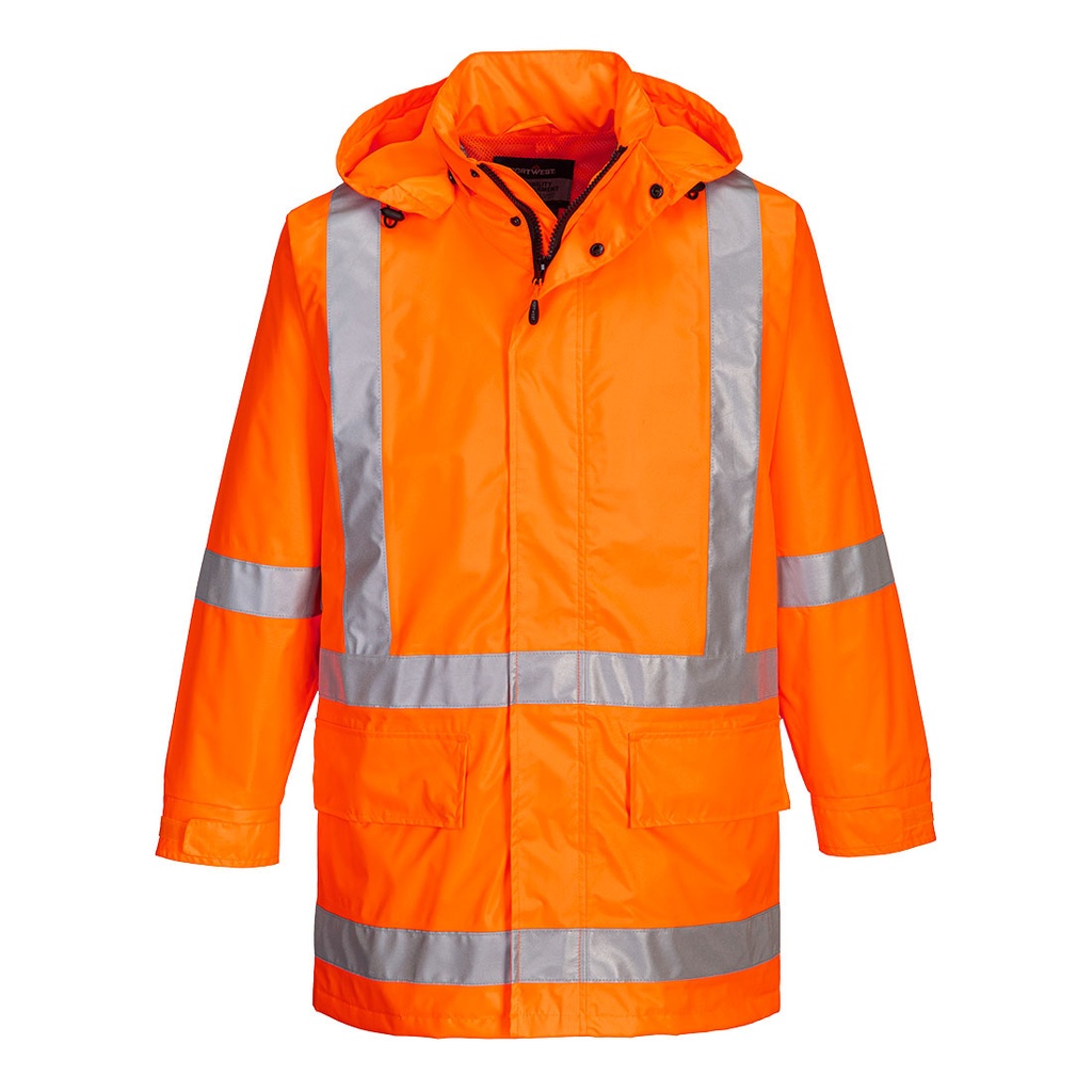 Max Hi-Vis X Back Rain Traffic Jacket