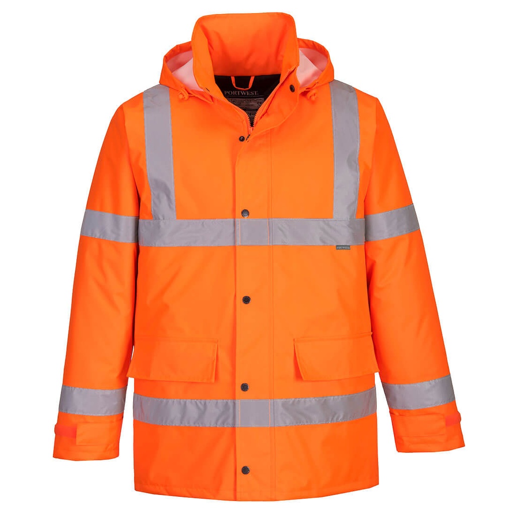 [S460ORRS] Hi-Vis Winter Traffic Jacket (Orange, S)