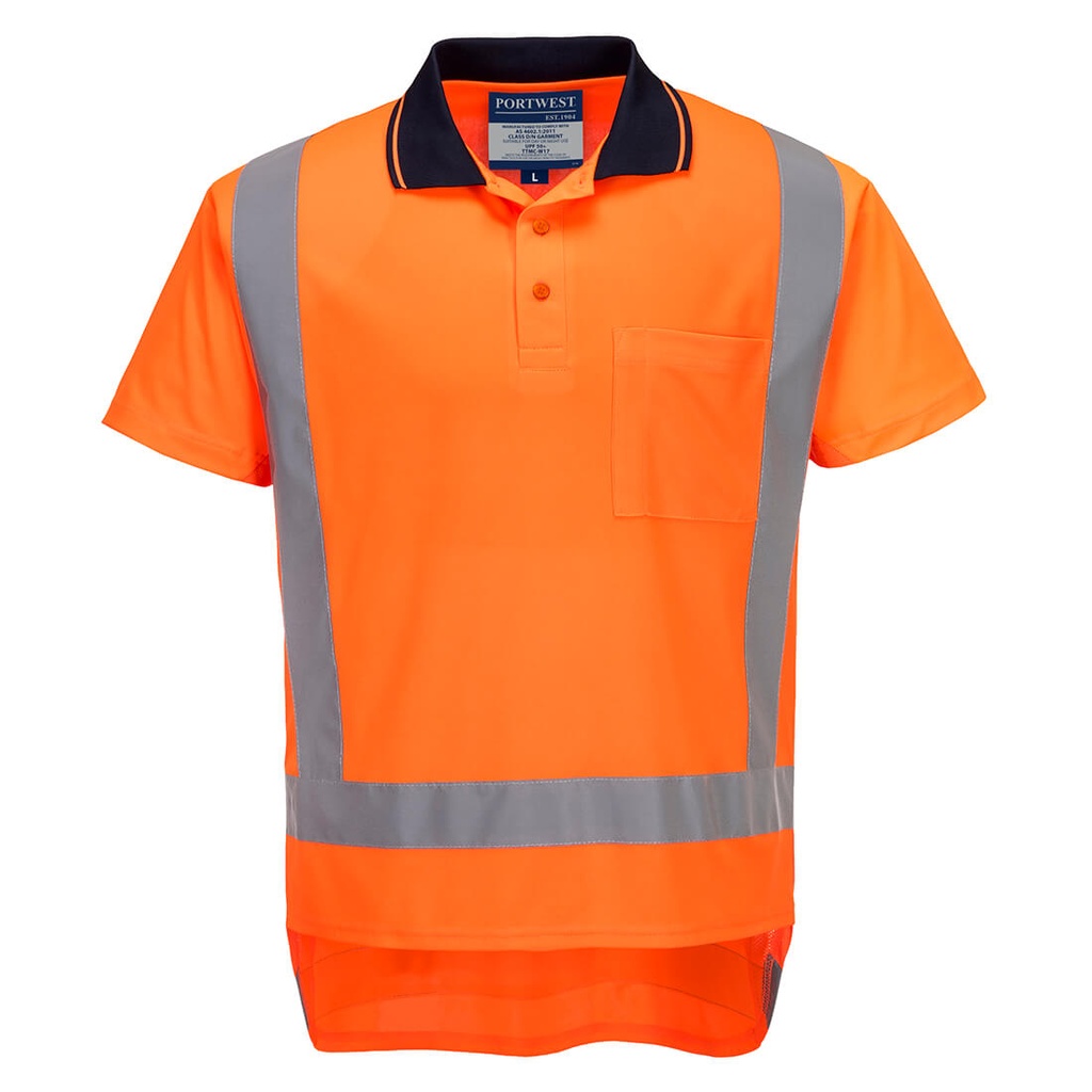 [TM311ORRS] TTMC-W17 Hi-Vis X Back Polo Shirt S/S (S)