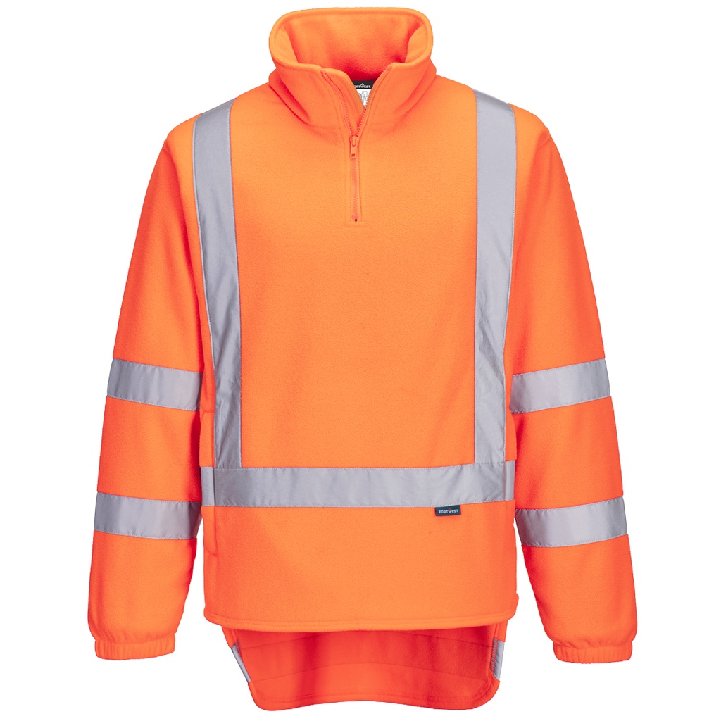 [TM601ORRS] TTMC-W17 Hi-Vis X Back 1/4 Zip Polar Fleece (S)