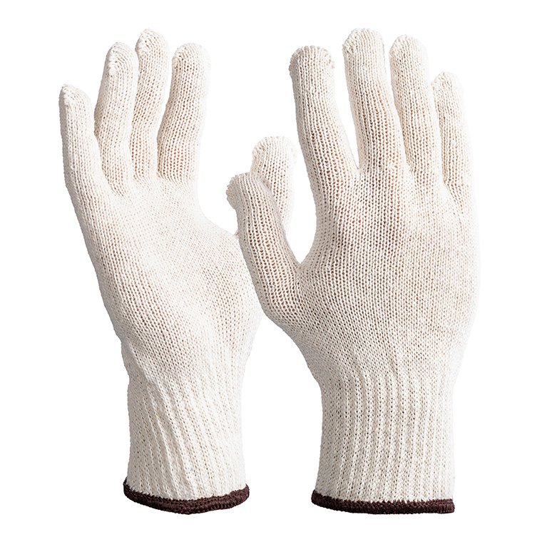Cotton Gloves - White, 7 Gauge
