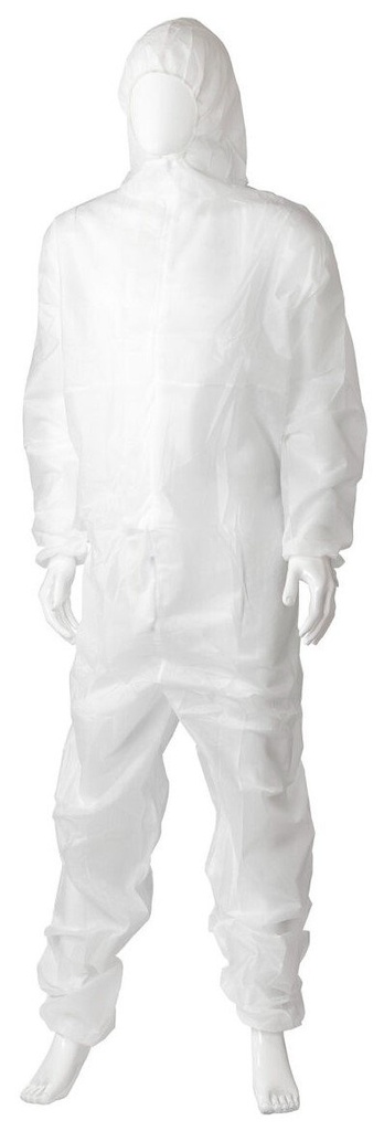 [MPH30500] Polypropylene Coverall - White, 30gsm - 18 Pack (S)