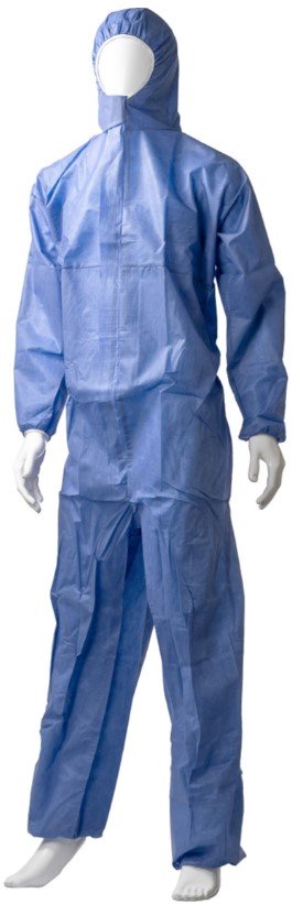 SMS Coverall Type 5/6 - Blue, 50gsm