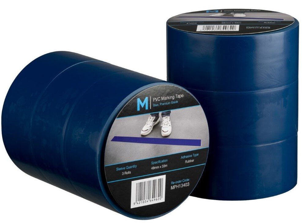 [MPH13403] PVC Floor Marking Tape - Blue, 48mm x 33m x 150mu (Roll)