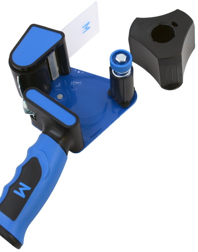 [MPH13520] Pistol Grip Magnet Dual Tape Dispenser - Blue/Black, 76mm + 25mm Core / 48mm Wide (Each)