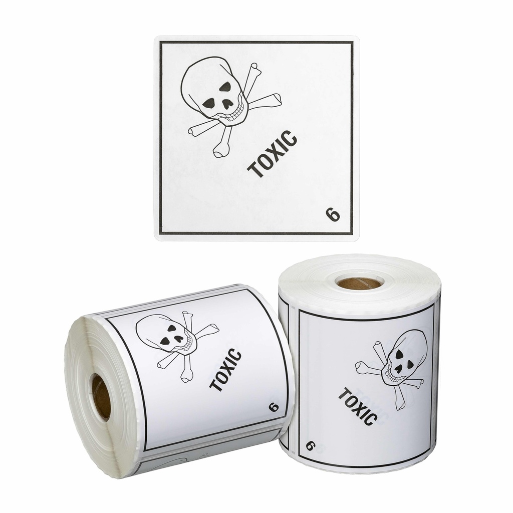 [MPH15290] DG Label Toxic 6.1 - White/Black, 99mm x 99mm (Roll)