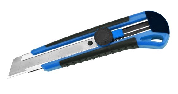 [MPH34510] Jumbo Cutter Knife - Blue/Black, 25mm Blade + Includes 3 Free Blades (Each)