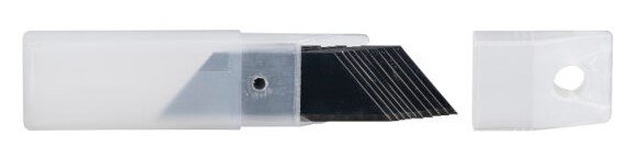 [MPH34540] Retractable Blades - Black, SK2 Steel, 19mm x 61mm x 0.6mm (Pack of 10 Blades)