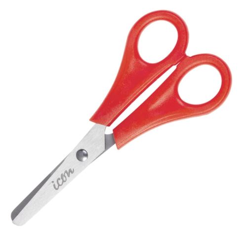 [MPH34980] Economy Scissors - Orange, 130mm Length (Each)