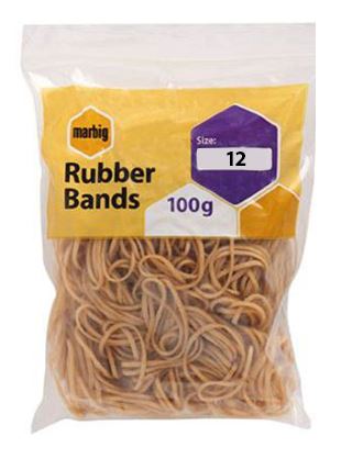 [MPH34050] Rubber Bands - Tan, No.10, 500g Pack (Pack of 500 Grams)