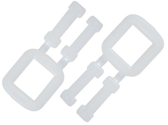 [MPH11780] Polypropylene Buckles - White, Light Duty, 12mm (Pack of 1000 Buckles)