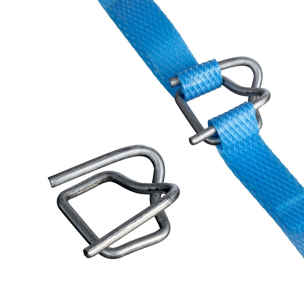 [MPH11600] Wire Buckles Light Duty - Silver, 12mm, 2.5 Gauge (Box of 2000 Buckles)