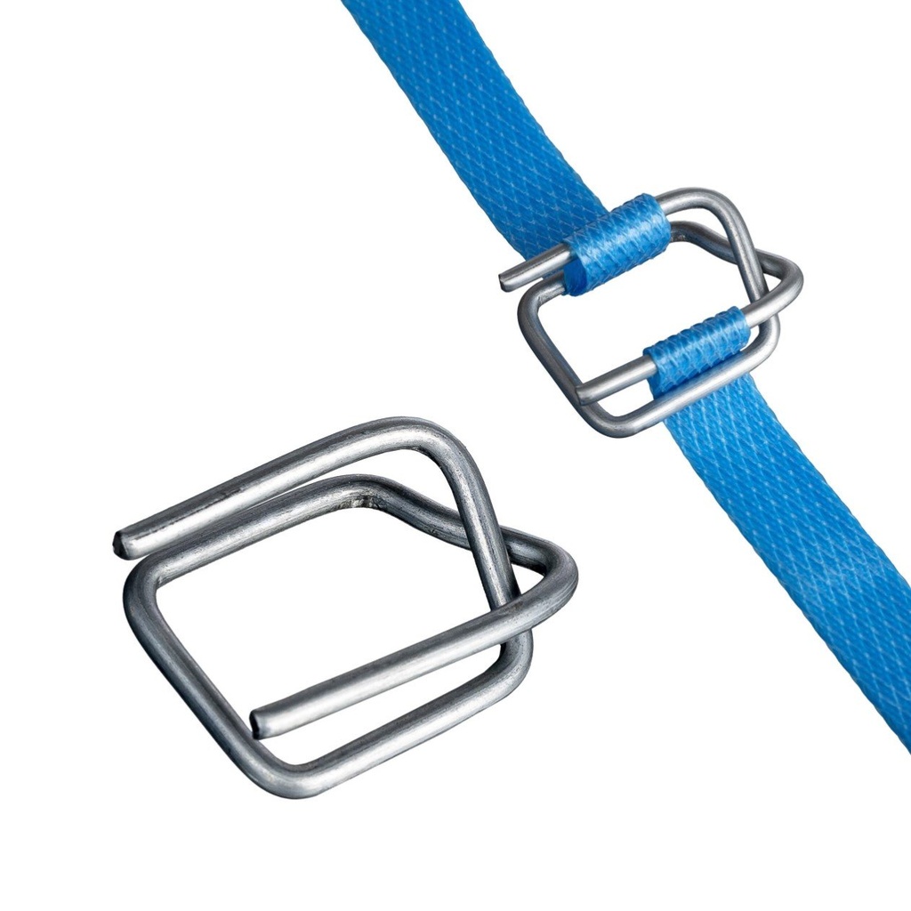 [MPH11610] Wire Buckles Light Duty - Silver, 19mm, 2.5 Gauge (Box of 1000 Buckles)