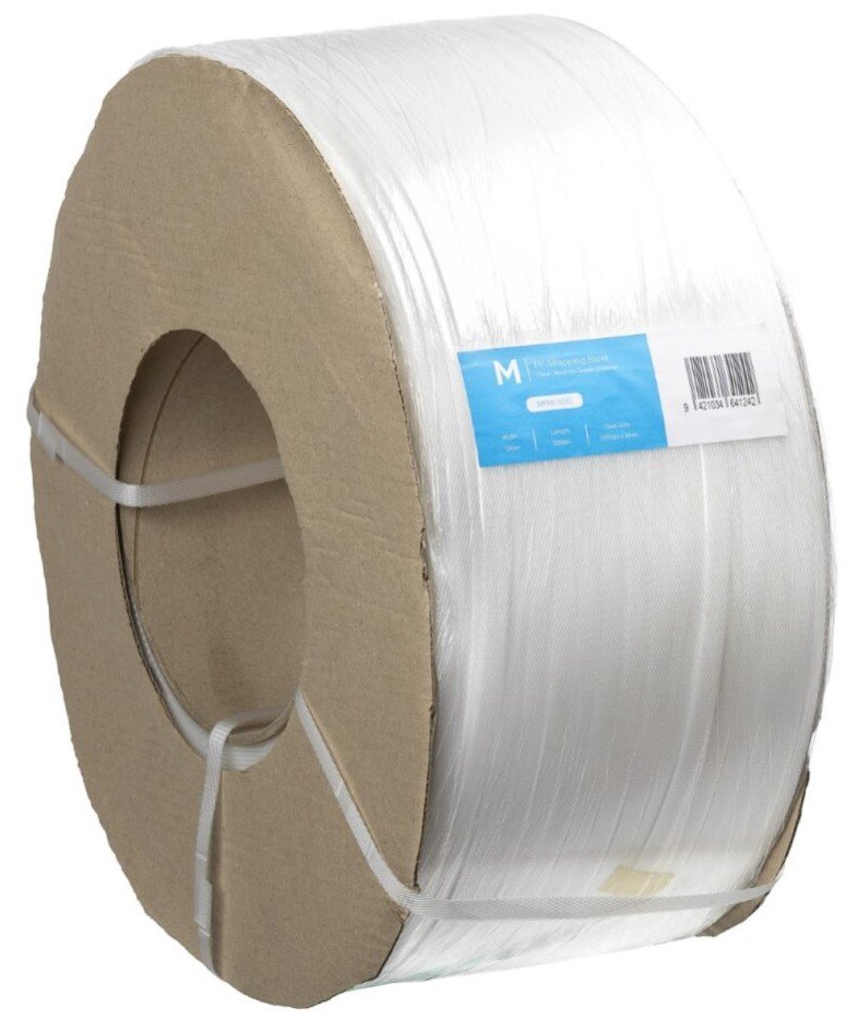 [MPH11070] PP Machine Strapping Band - Clear, 12mm x 3000m x 0.65mm, 120kgf (Roll)