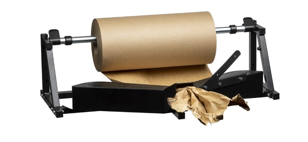 Void Fill Paper Roll Crumpler - Black, 600mm Width *Table or Wall Mount (Each)