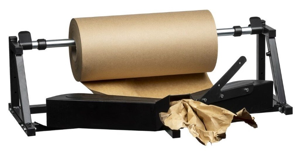 Void Fill Paper Roll Crumpler - Black, 1000mm Width *Table or Wall Mount (Each)