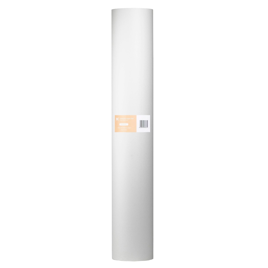 Newsprint Paper Roll - White, 1200mm x 400m, 45gsm (1x Roll)
