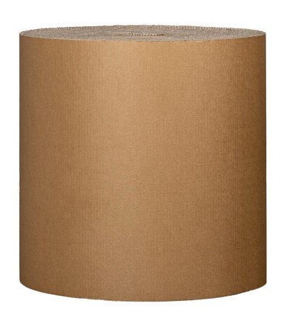 Corrugated Cardboard Roll - Brown, 600mm x 75m (1x Roll)