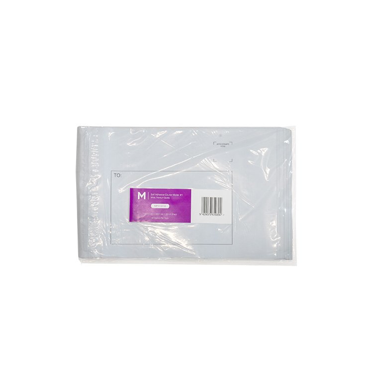 [MPH19195] Self Adhesive Courier Mailer #1 - White, 190mm x 260mm + 50mm Flap (Box of 2000 Mailers)