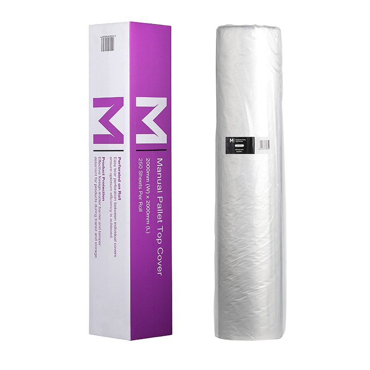 [MPH4335] Manual Polyethylene Pallet Cover - Clear, 2000mm x 2000mm x 20mu *Large Size (Roll)