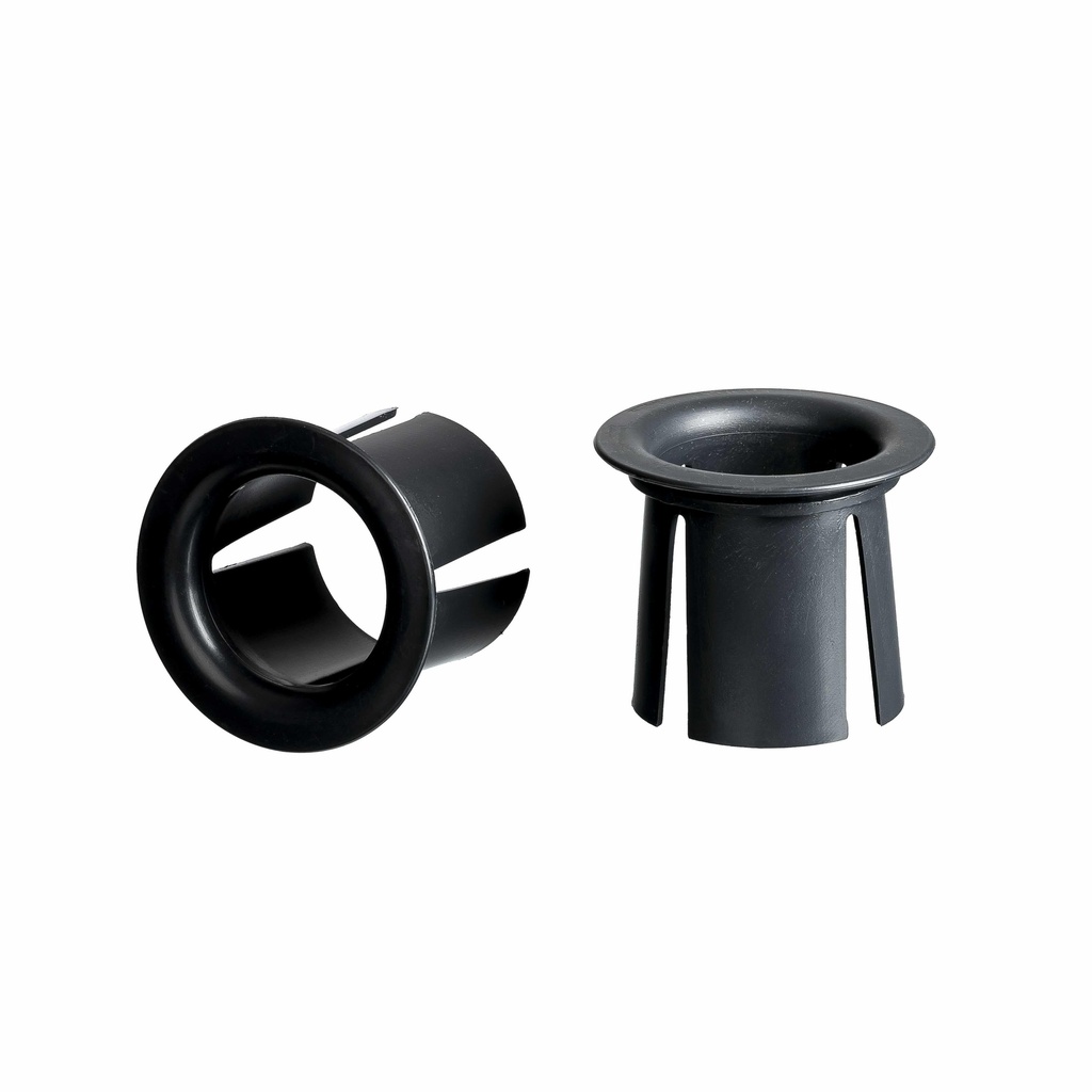 [MPH8800] Plastic Hand Stretch Film End Caps - Black, Fits All Rolls (Pair)
