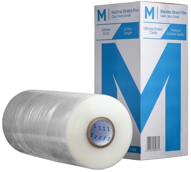 [MPH9180] Cast Machine Stretch Film - Clear, 500mm x 2175m x 15mu (Box of 1 Roll)