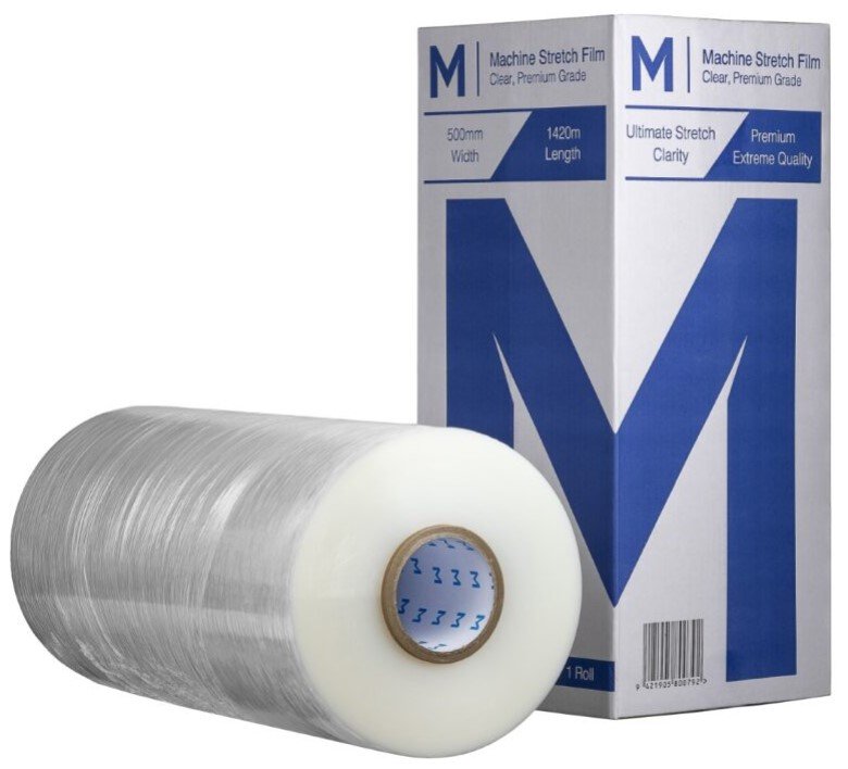 [MPH9240] Cast Machine Stretch Film - Clear, 500mm x 1420m x 23mu (Box of 1 Roll)