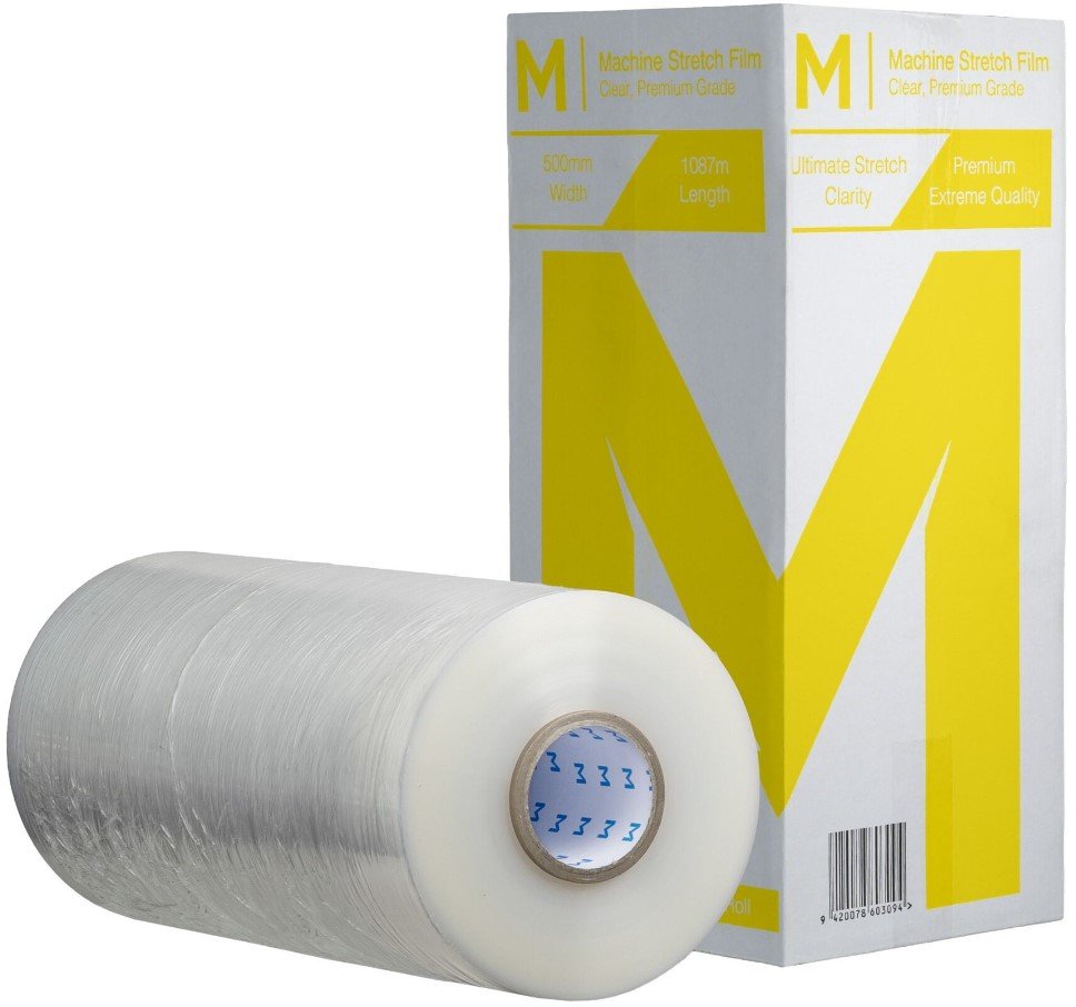 [MPH9260] Cast Machine Stretch Film - Clear, 500mm x 1087m x 30mu (Box of 1 Roll)
