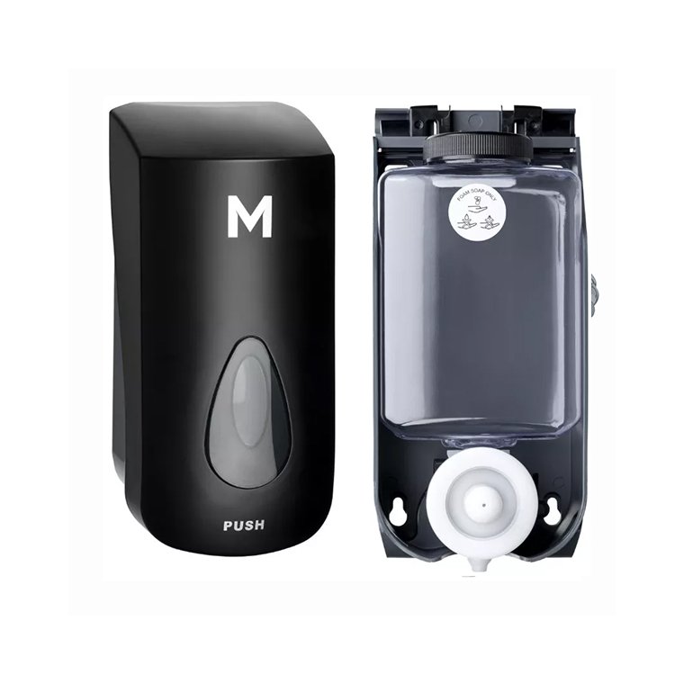 Foaming Wall Dispenser - Black, 400ml Capacity + Includes Empty Cartridge (Each)