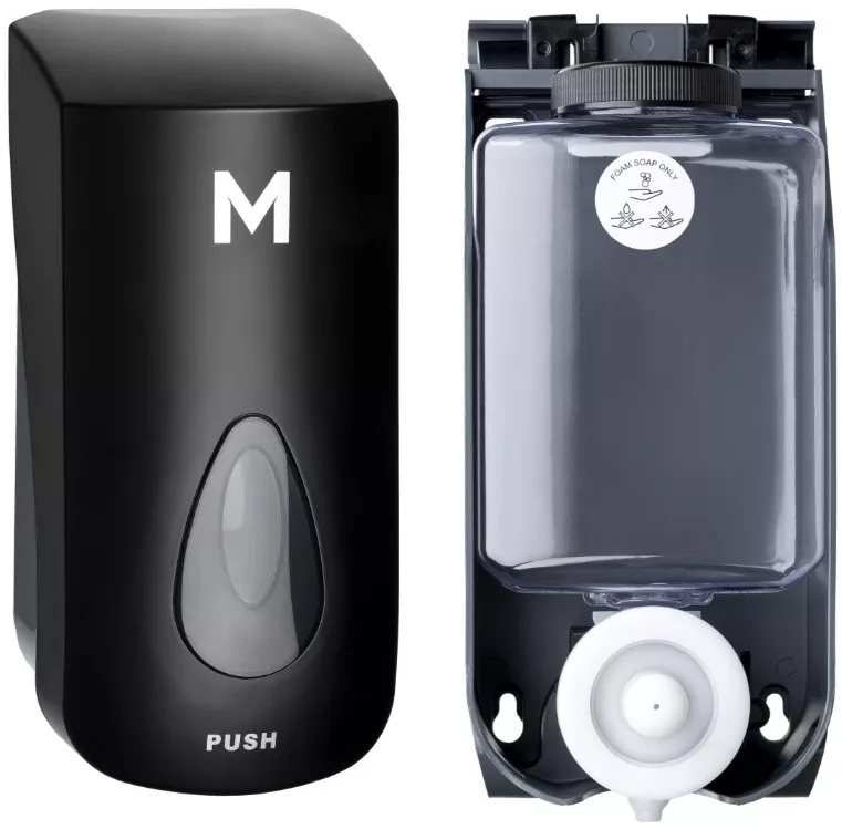 [MPH28960] Foaming Wall Dispenser - Black, 1000ml Capacity + Includes Empty Cartridge (Each)