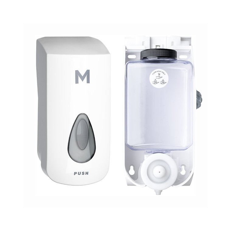 Liquid Wall Dispenser - White, 400ml Capacity + Includes Empty Cartridge (Each)