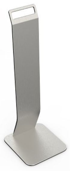 Metal Table Stand - Silver, 180mm x 160mm x 500mm (Each)