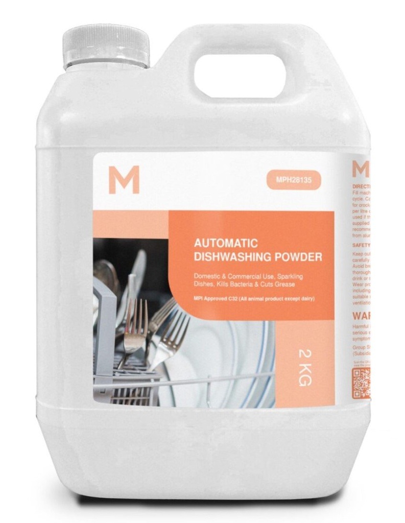 [MPH28135] Automatic Dishwashing Powder - White, 2.0kg Refill Bottle *MPI Approved C32 (Bottle)