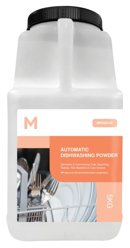 Automatic Dishwashing Powder - White, 5.0kg Refill Bottle *MPI Approved C32 (Bottle)
