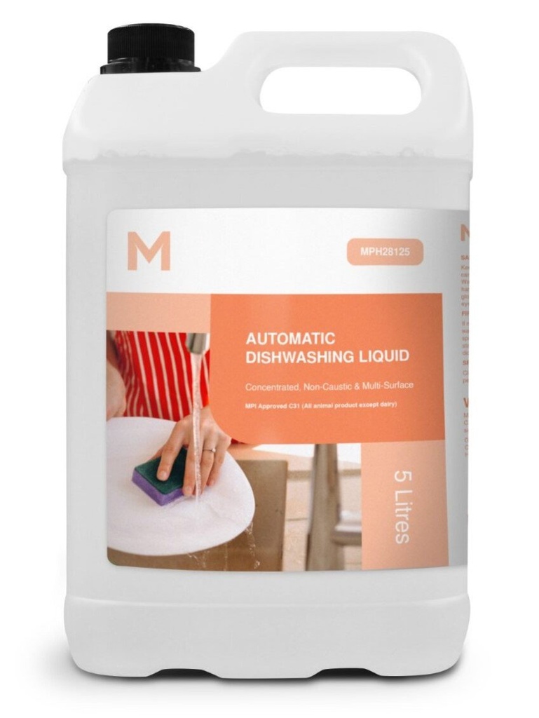 Automatic Dishwashing Liquid - Clear, 5L Refill Bottle *MPI Approved C31 (Bottle)
