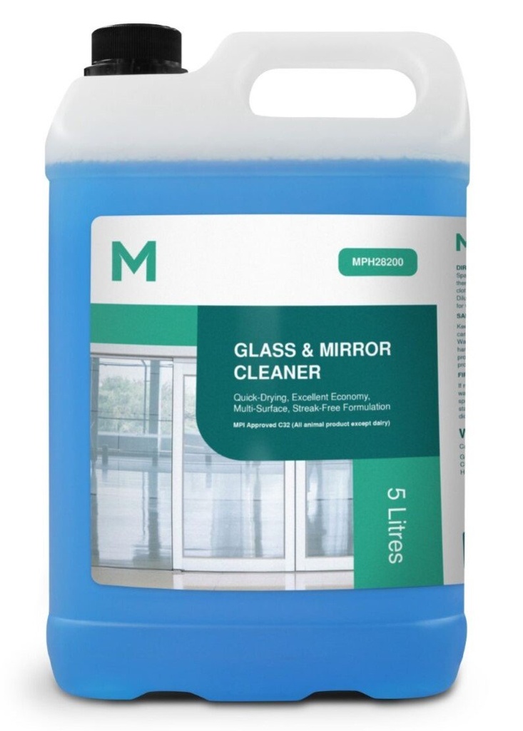 [MPH28200] Glass & Mirror Cleaner - Blue, 5L Refill Bottle (Bottle)