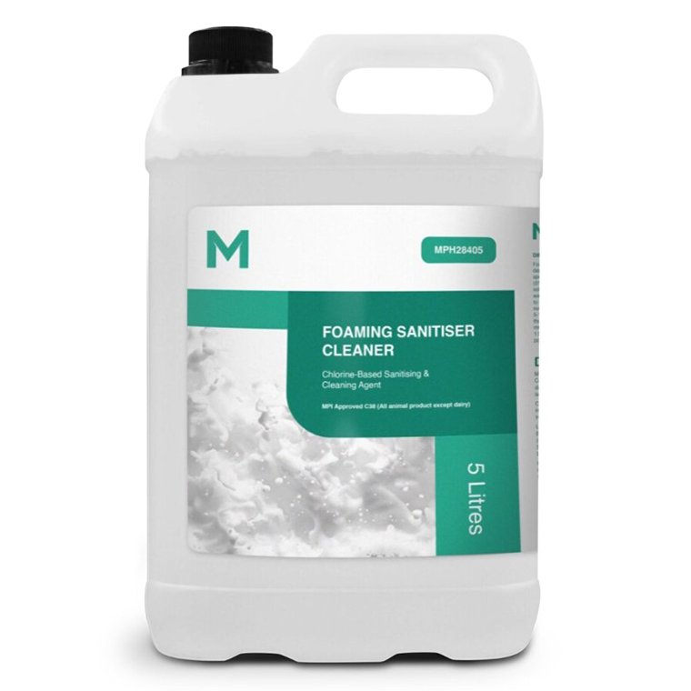 [MPH28405] Foaming Sanitiser Cleaner - Clear, 5L Refill Bottle *MPI Approved C38 (Bottle)