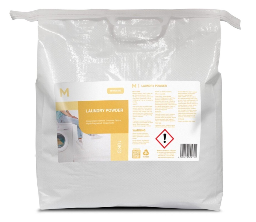 [MPH28250] Laundry Powder - White, 10.0kg Refill Pack (Pack of 10 Kilograms)