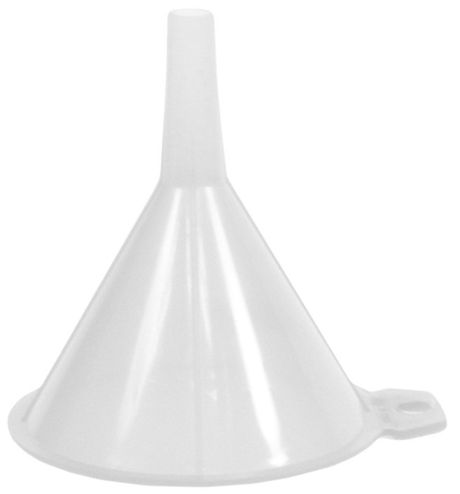 Regular Plastic Funnel - White, 175mm Length (Each)