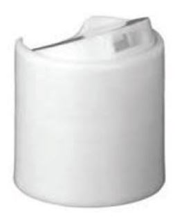 [MPH28673] Household Disc Top Cap - White, 28/410 Neck (Each)
