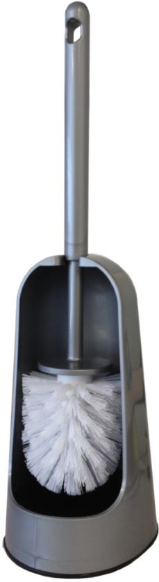 [MPH33485] Clean Line Toilet Tidy Set - Silver, Plastic (Each)