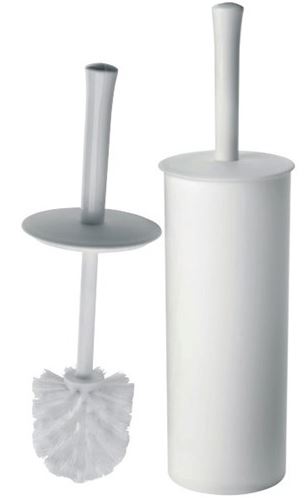 Enclosed Toilet Tidy Set - White, Plastic (Each)