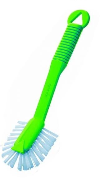 Radial Dish Brush - Green, Front Scraper (Each)