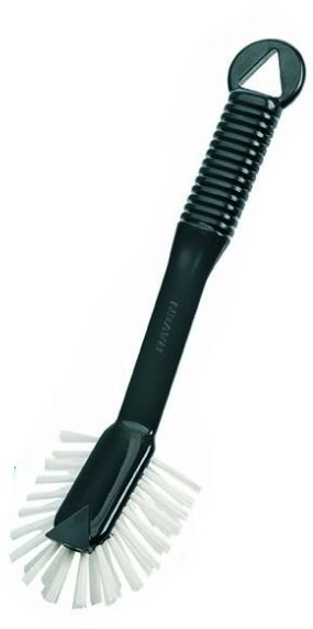 Radial Dish Brush - Black, Front Scraper (Each)