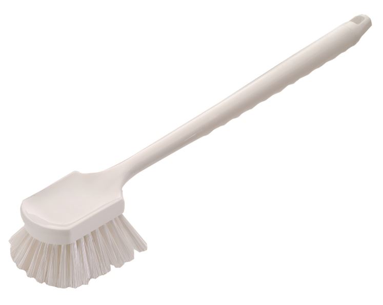 [MPH33423] Long Gong Scrubbing Brush - White, 400mm Handle (Each)