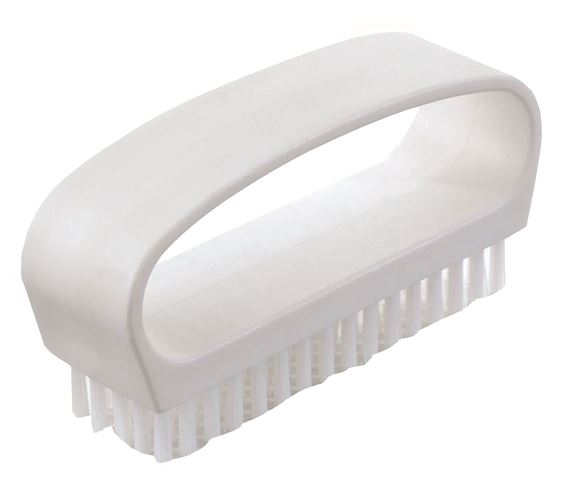 [MPH33535] Bridge Nail Brush - White, Stiff Bristles (Each)