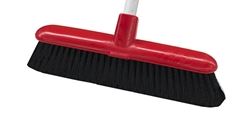 Economy Indoor Broom Head - Red, 300mm x 22mm, Soft Bristles (Each)