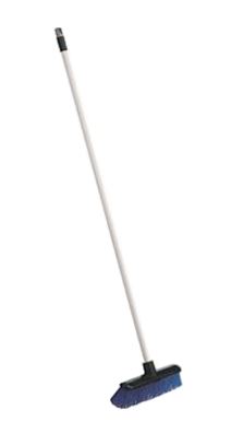 Economy Outdoor Broom Complete - Blue, 300mm x 22mm x 1200mm, Stiff Bristles (Each)