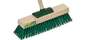 Garden Master Broom Head - Green, 460mm x 25mm, Stiff Bristles (Each)