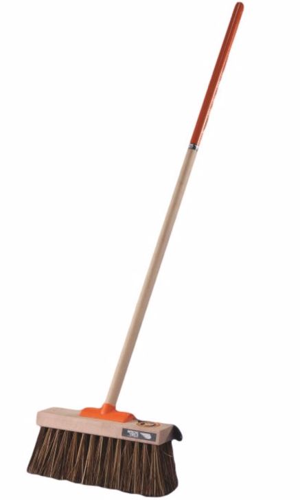 [MPH33894] Yard Broom Complete - Brown, 355mm x 25mm x 1350mm, Stiff Bristles (Each)